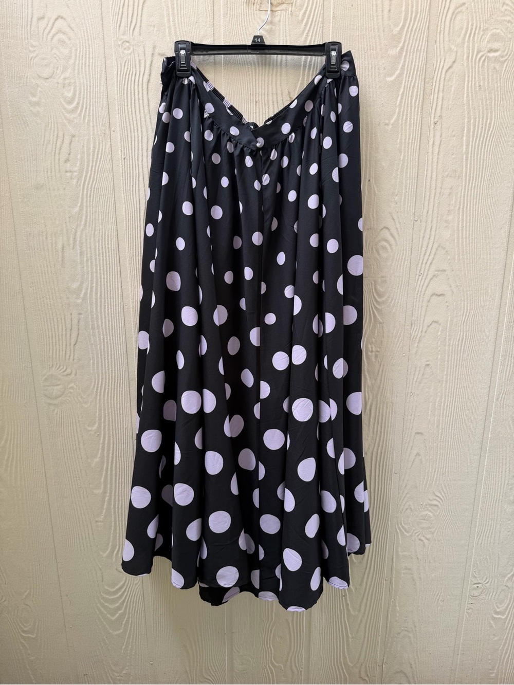 Versona Plus Sized Polka Dot Maxi Skirt